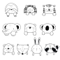 Preview: Schneidebrett / Frühstücksbrett Animals -personalisiert-